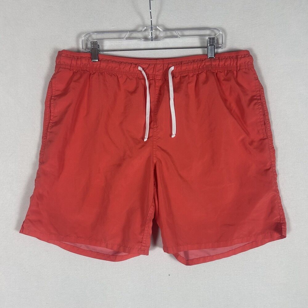 Old Navy Men's Swim Trunks Size XL Orange Lined Pool Beach